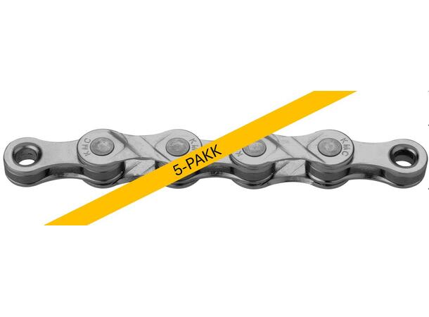 KMC e9 EPT El-Sykkel Kjede Sølv 5pk 9-Delt, 5x136 ledd, 6.6mm 