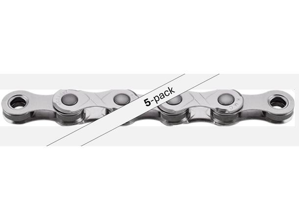 KMC eGlide EPT El-Sykkel Kjede Sølv 5pk 9-11-Delt, 5x132 ledd, Cues, Rustfritt 