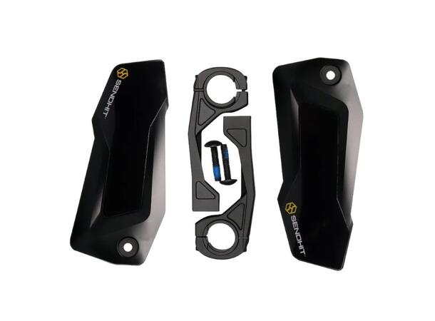 SendHit Nock V3 Håndbeskyttere Sort/Sort Nylon Polyamid, alu-klemme, 162gr/par 