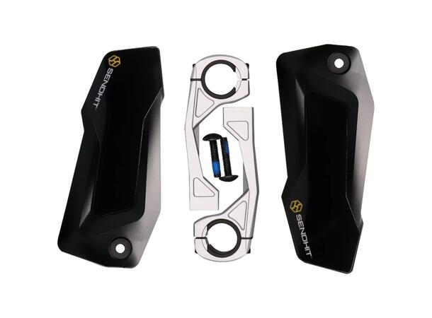 SendHit Nock V3 Håndbeskyttere Sort/Sølv Nylon Polyamid, alu-klemme, 162gr/par 