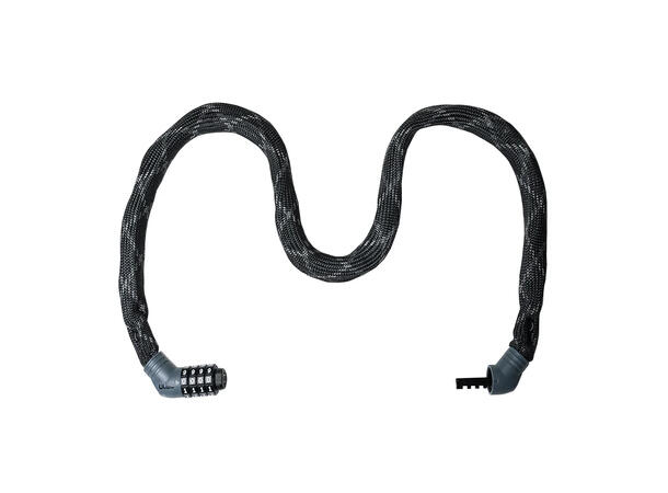 Uläc Street Fighter Nuvo Kjettinglås Kode, 5mm x1000mm, 560gr, Level 6, Sort 