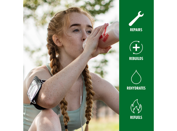 HIGH5 Recovery Drink Plant Sjokolade 450g,Plante basert, Vegansk,Dato30.06.26 