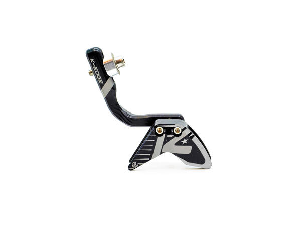 K-Edge Road 1x Elevated Race Kjedefører Sort, 40-52T, braze-on,  45gr 