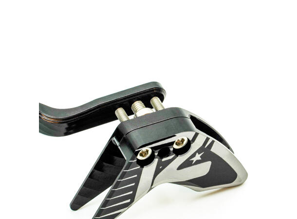 K-Edge Road 1x Elevated Race Kjedefører Sort, 40-52T, braze-on,  45gr 