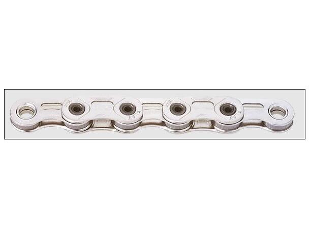 KMC X12SL Flat Go Waxed Kjede Sølv 12/13-Delt, 126 ledd, 5.2mm 