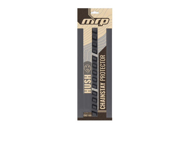 MRP Hush Guard Kjedestagbeskytter Sort, TPE, 335x130mm, selvklebende, 78gr 