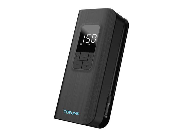 Topump A12 Elektrisk Pumpe LED-Display, 150psi, 410g, 4000mAh 
