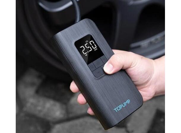 Topump A12 Elektrisk Pumpe LED-Display, 150psi, 410g, 4000mAh 