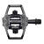 HT T2-SX BMX Pedaler Stealth Alu, 4-pins, m/cleats, 372gr 