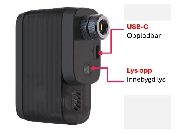 BBB BarBank BMP-201 Elektrisk Minipumpe LED-Display, 120psi/8.2bar, 160g, 600mAh 