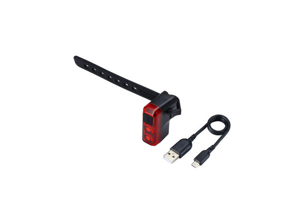 BBB Salute BLS-145 Baklykt 8 Lumens, Micro USB-C, Sort 