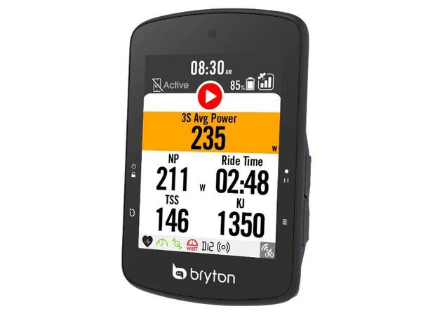 Bryton Rider S510 E GPS Computer 2.8", fargeskjerm-touch, full GNSS, 96g 