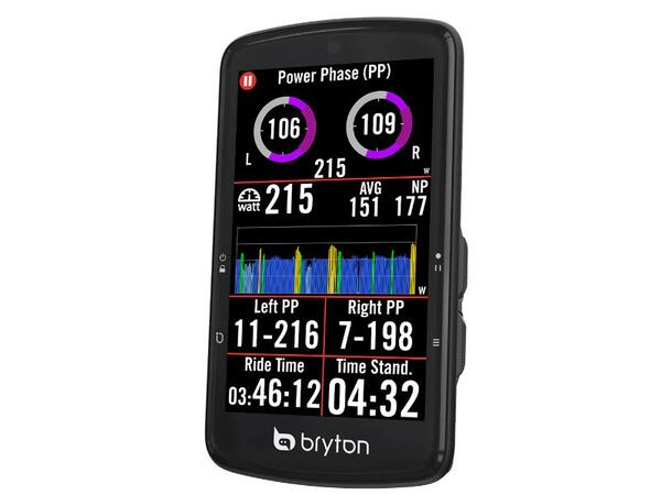 Bryton Rider S810 E GPS Computer 3.5", fargeskjerm-touch, full GNSS, 116g 