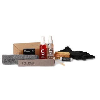 Cyclowax Bike Preparation Rense Sett Avfetting, børste, klut, hansker