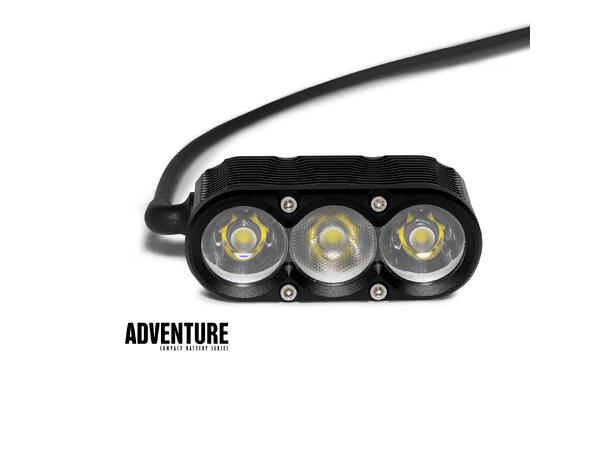 Gloworm XS Adventure Frontlykt 2800 L, remote, OLED 5000mAh, 311g 