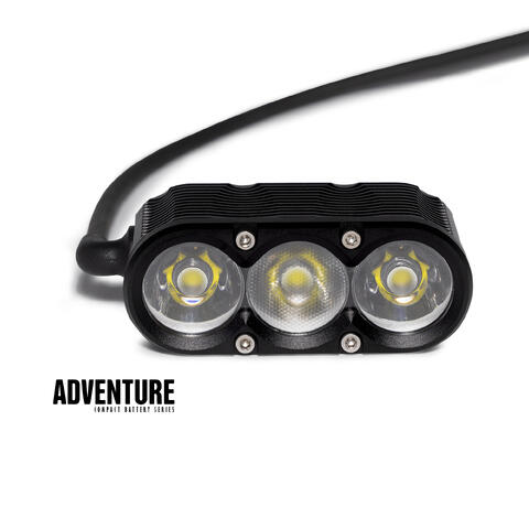 Gloworm XS Adventure Frontlykt 2800 L, remote, OLED 5000mAh, 311g