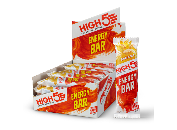 HIGH5 EnergyBar Banan 12pk, 55gr, Dato:30/6-2026 