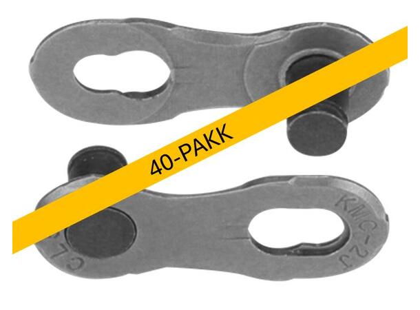 KMC MissingLink xGlide EPT Kjedelås 9-11-Delt, 40-pakk, Cues Kompatibel 