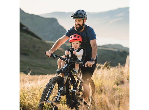 Kids Ride Shotgun Pro EVO Barnesete Front montert, fra 9 mnd., ink. styre 