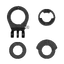 Kids Ride Shotgun Pro ICR Adaptersett For sykler med ICR styrelager, 4 deler