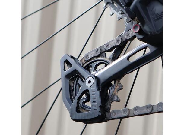 MRP Cage Guard Sram T-Type Delrin, sort, rustfri skrue, 8gr 