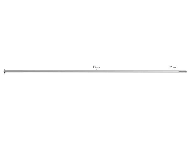 Sapim Leader Sølv Eiker 310mm Straight Pull, 2.34, 100 pk 