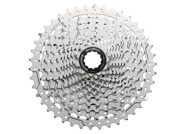 SunRace RZ800 12-Delt HG Kassett 11-42T, 473gr, Sølv, Shimano HG 