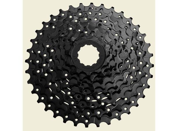 Sunrace CSU9300 9-Delt Kassett 11-36T, XXXgr, Sort, Cues kompatibel 