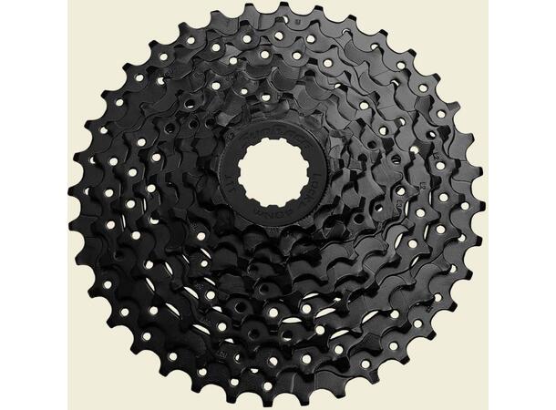 Sunrace CSU98 9-Delt Kassett 11-36T, XXXgr, Sort, Cues kompatibel 
