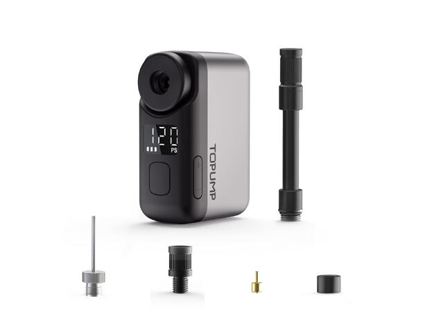 Topump TB2 Pro Elektrisk Minipumpe LED-Display, 120psi/8.3bar, 130g, 450mAh 