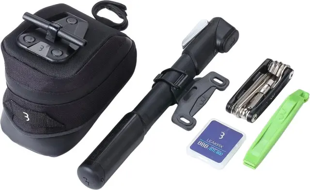 BBB CombiSet BSB-57 Seteveske m/tilbeh Storepack M m/dekkspak, pumpe og verktøy 