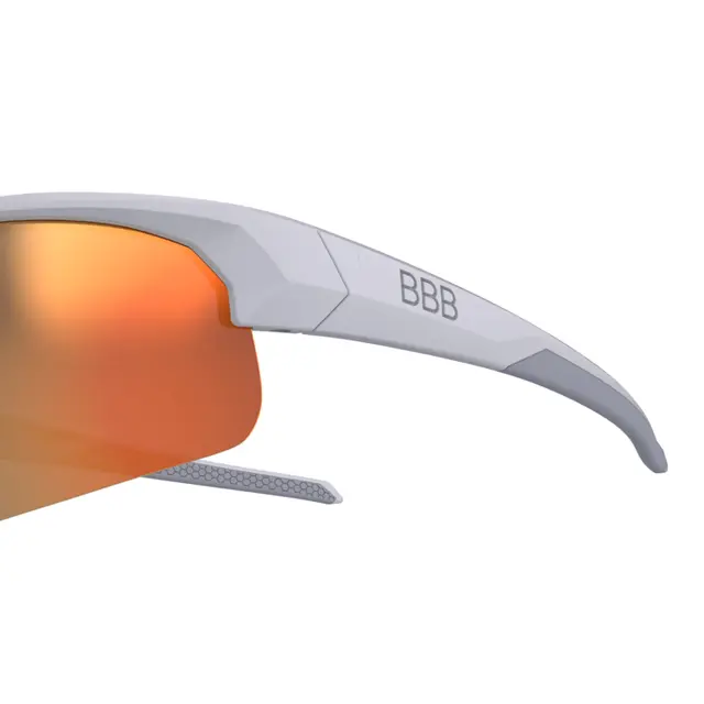 BBB Impress BSG-68 Brille Matt Hvit Small, PC Smoke, Gule og klare glass 