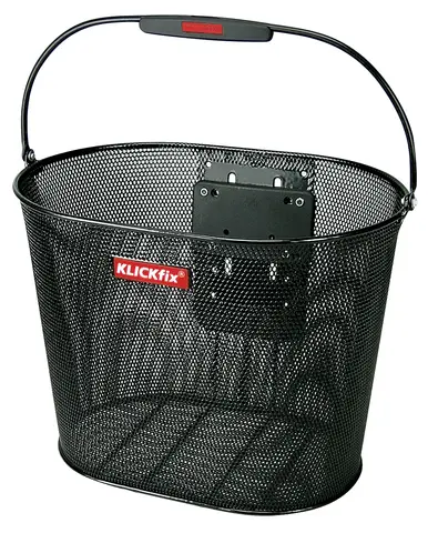 AGU Carat KlickFix Kurv Sort, metall, uten KF-brakett