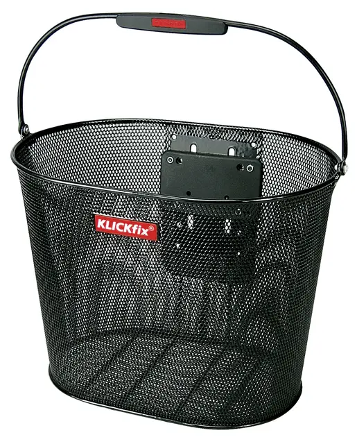 AGU Carat KlickFix Kurv Sort, metall, uten KF-brakett 