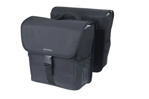 Basil GO Go-Double MIK Sideveske Sett Sort, 32 ltr, ink MIK system