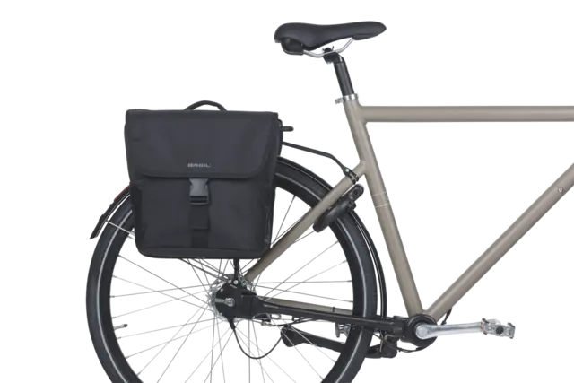 Basil GO Go-Double MIK Sideveske Sett Sort, 32 ltr, ink MIK system 