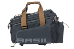 Basil Miles XL MIK Bagasjebrett Veske Sort, 9-36 ltr, ipx3, ink MIK System