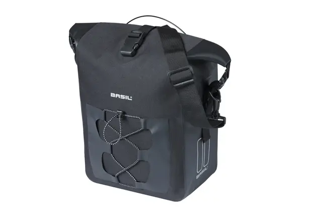 Basil Navigator MIK Studs Sideveske M Sort, 14 Liter, IPX3,ink MIK Studssystem 