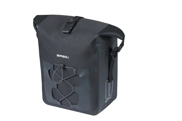 Basil Navigator MIK Studs Sideveske M Sort, 14 Liter, IPX3,ink MIK Studssystem 