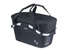 Basil Classic Carry All MIK ISO Kurv Bak Sort, Alu/Stoff, 18 ltr, ink MIK system