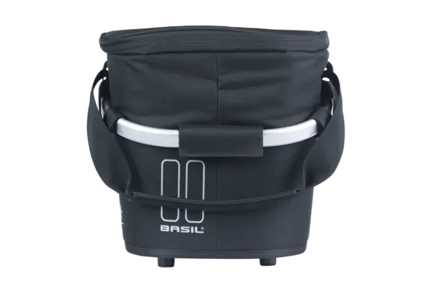 Basil Classic Carry All MIK ISO Kurv Bak Sort, Alu/Stoff, 18 ltr, ink MIK system 