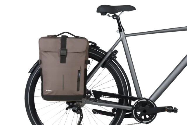 Basil Move MIK Sideveske Sett Brun, 30 ltr, ink MIK System 