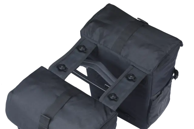 Basil Move MIK Sideveske Sett Sort, 30 ltr, ink MIK System 