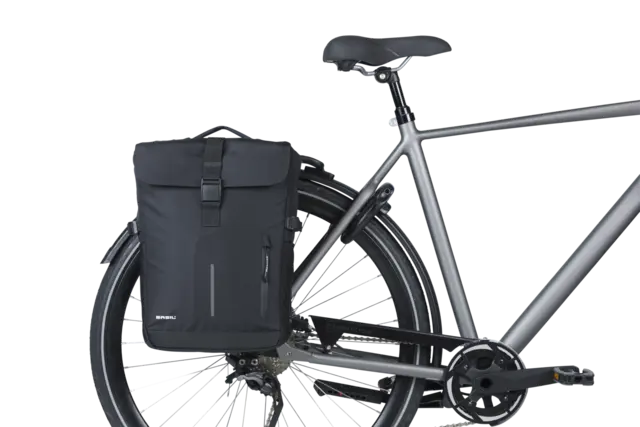 Basil Move MIK Sideveske Sett Sort, 30 ltr, ink MIK System 