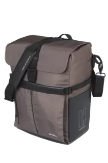 Basil Move MIK Studs Sideveske Brun, 15 ltr, ink MIK Studs System