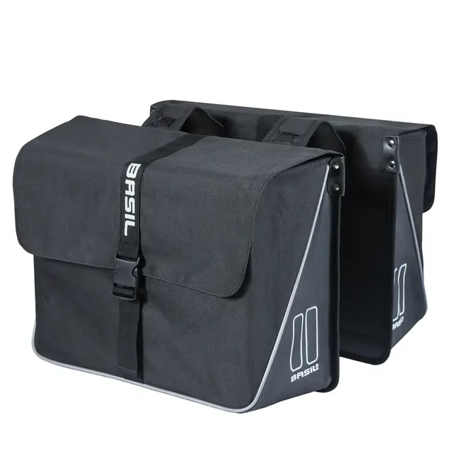 Basil Forte Dobbel Sideveske Sett Sort, 35 ltr/sett, Universal Bridge 