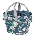 Basil Carry All Magnolia Kurv Front Blå, Alu/Stoff, 15l, ink KF Plate