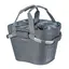 Basil Carry All Classic Kurv Front Grå, Alu/Stoff, 15l, ink KF Plate