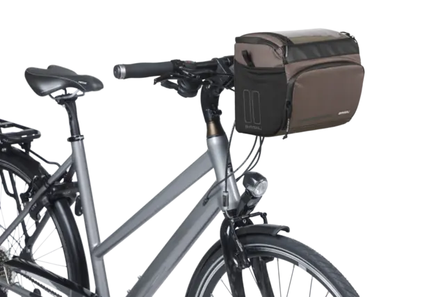 Basil Move KF Veske Front Brun, 8 ltr, ink KF plate 