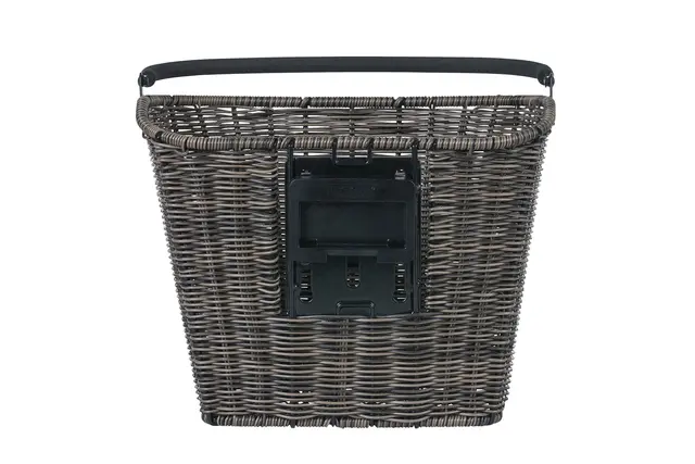 Basil Bremen Rattan KF Kurv Front Grå, Flettet, 20 ltr, ink KF-plate 